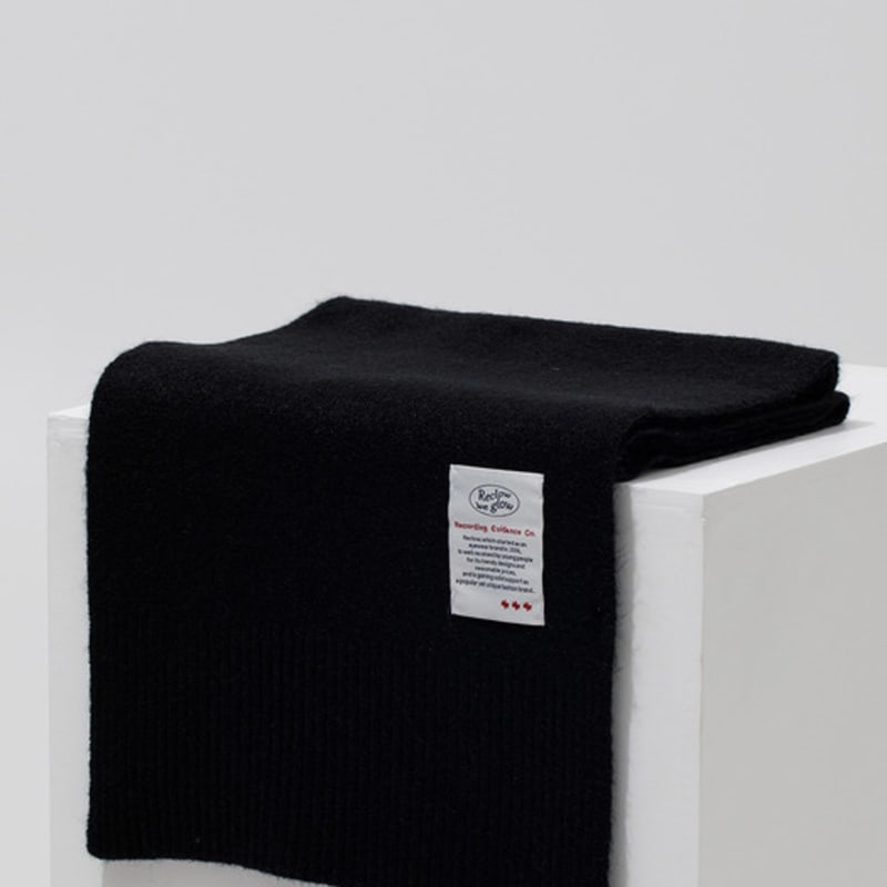 

RECLOW RECLOW Wool Touch Knit Muffler Black Not selected