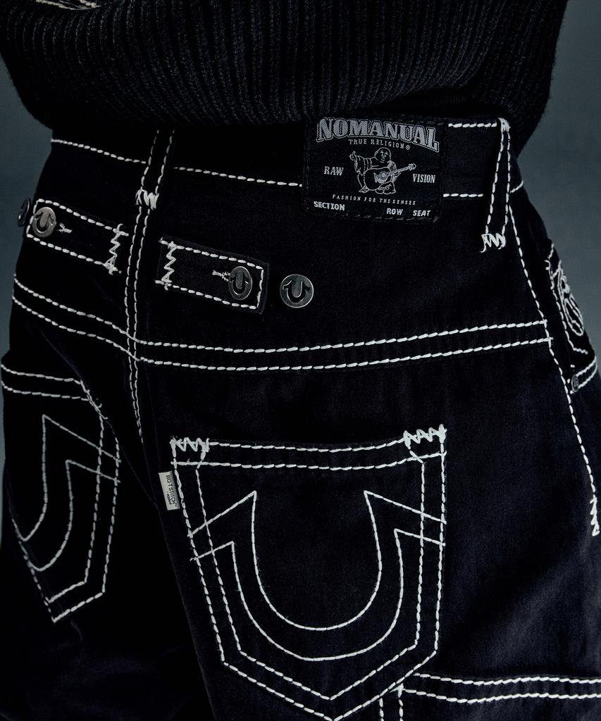Nomaenyueol No Religion Double Knee Pants - Black