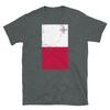 Malta Europe Valletta Distressed Flag Short-Sleeve Unisex T-Shirt
