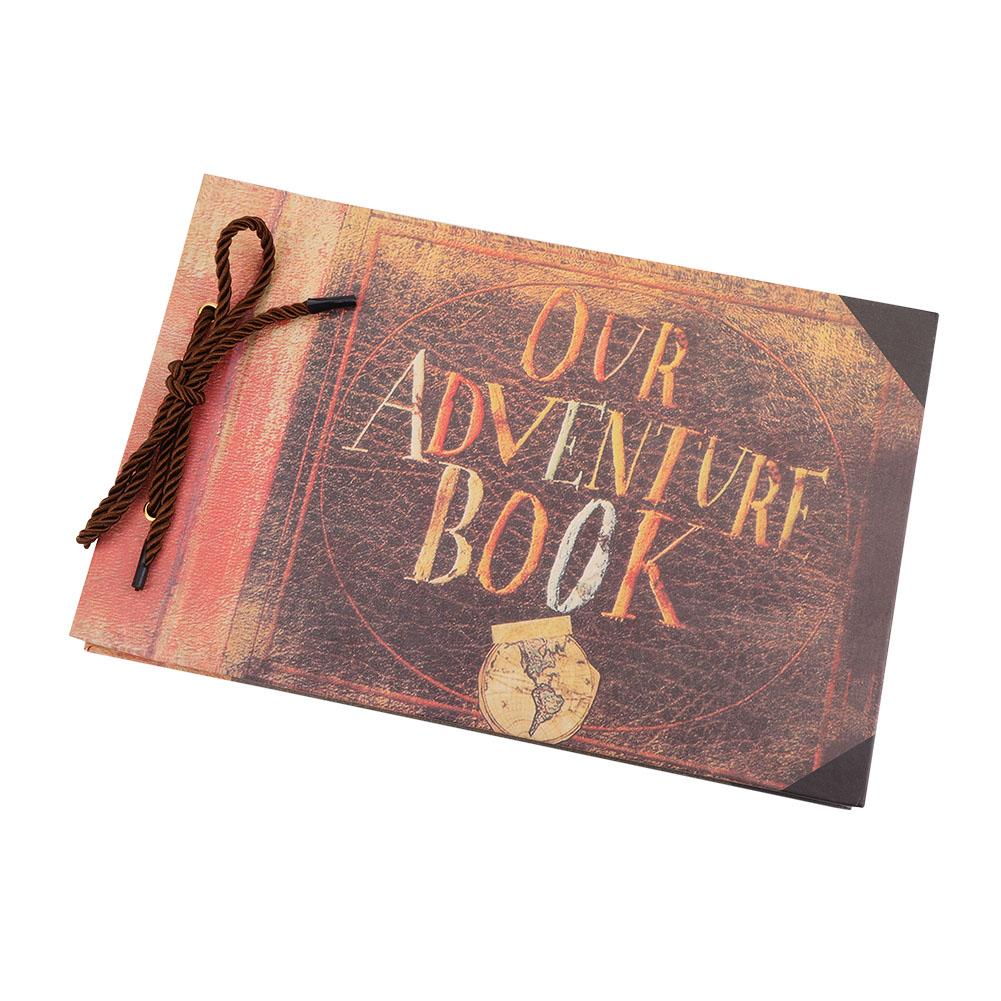 Vintage Style DIY Tied Rope Album Unique Beautiful Memories Wedding Book Scrapbook 40 Pages