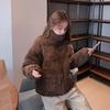 Loose Corduroy Padded Jacket Women Small Short Padded Jacket Female Warm Bread Cotton Coat