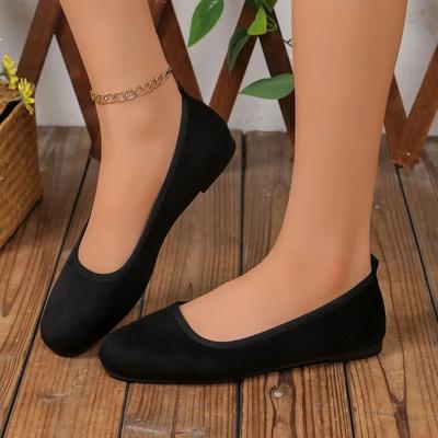 2024 Hot Sale Damesschoenen One Kick Dames Flats Herfst Vierkante Neus Effen Zachte Zool Licht Casual Flats Comfortabele Lage Schoenen