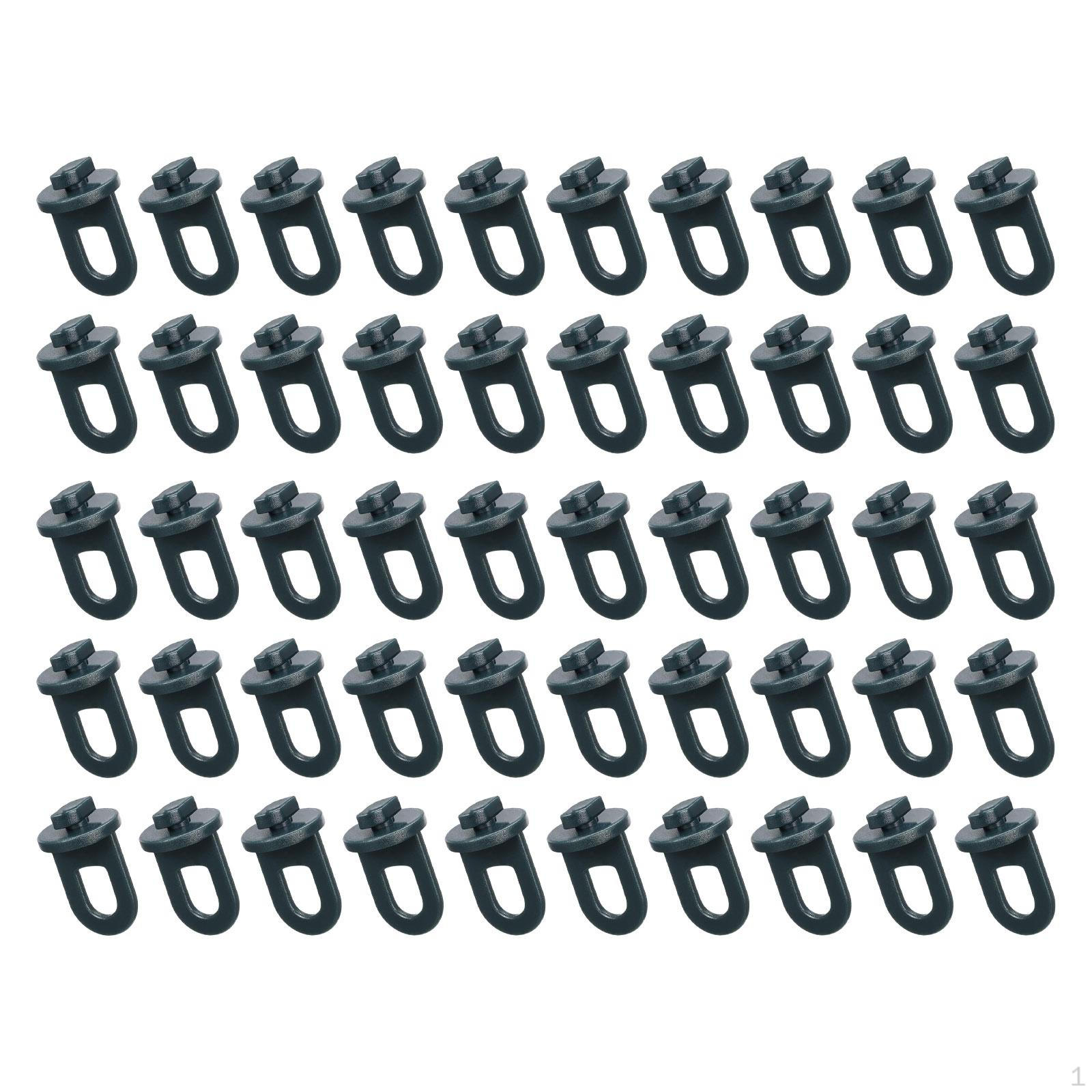 

Greenhouse Hooks Fixing Clamps Decor Easy Installation Supplies Twist Clips Support 50pcs