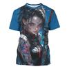 Buntes Mode-Muster T-Shirt für Männer Schöne Jungen Mädchen 3D-bedruckte T-Shirts Sommer Kurzarm Rundhals Oberteile Lockere T-Shirts