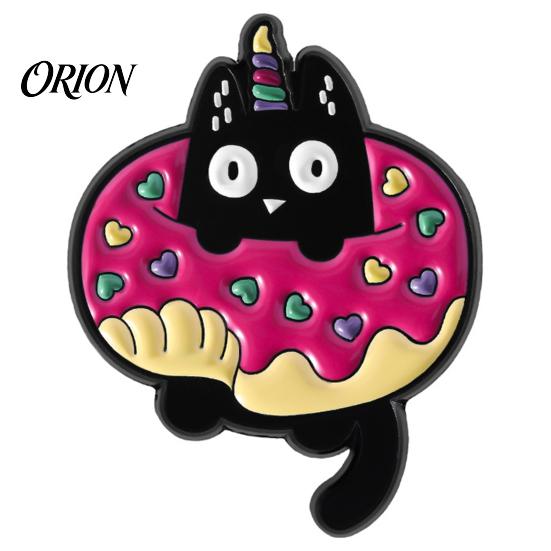 Long-lasting Brooch Black Cat Themed Brooch, Anti-Rust Lightweight Lapel Pin, Cartoon Jewelry Accessories for Clothing Bag Decoration Party