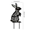 Easter Bunny Garden Stake Acrylic Decorative Sign Party Decoration Supplies for Holiday New Year Birthday Party