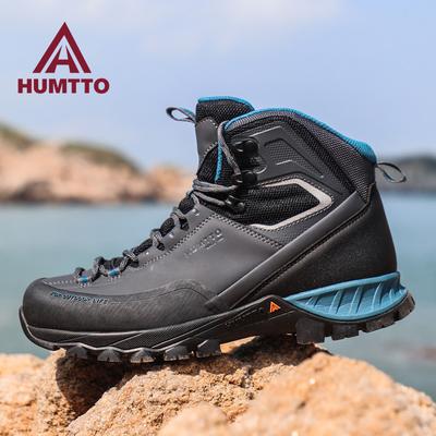 Nepromokavé trekové boty Luxusní designové outdoorové turistické boty pro muže Horské tenisky Prodyšné kožené bezpečnostní pánské kotníkové boty