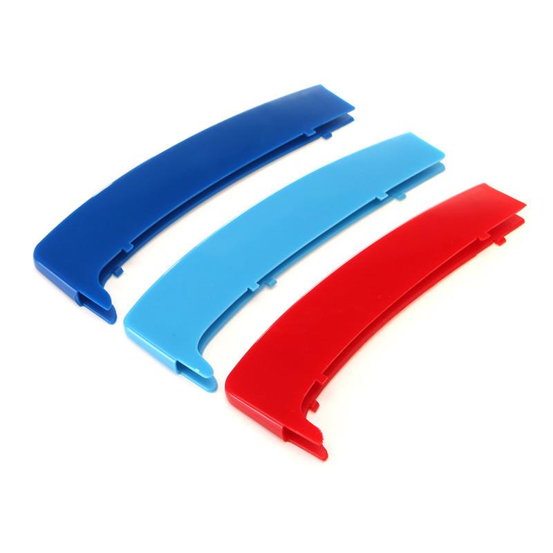M-stil 2-stil 3D Sportgrill Grillskydd Klämma Trim för BMW 1-serie E81 E82 E87 E88 2004 2005 2006 2007 2008 2009 2010 2011