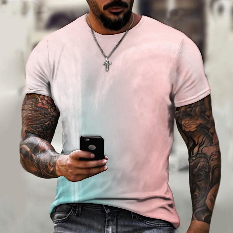 

Дизайнерская модная мужская футболка с круглым вырезом и короткими рукавами с 3D-цифровой печатью 6XL