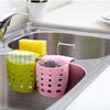 1PC Sponge Holder for Kitchen Sink, Silicone Sink Saddle Double Side Hanging Storage Basket