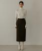 Meibeoyu Novelle Stitch Skirt _ Brown
