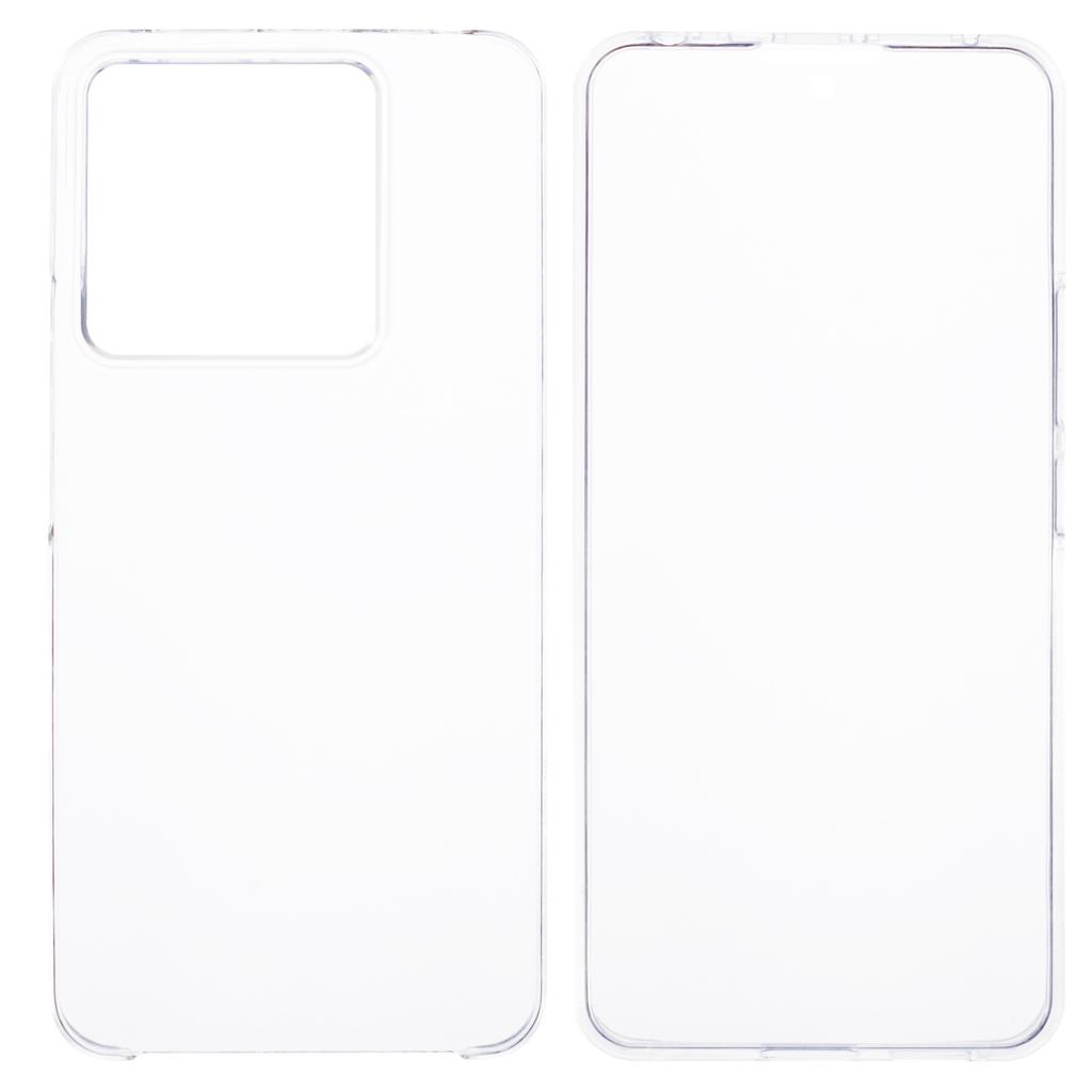 For Xiaomi Redmi Note 13 Pro 5G Clear Phone Case Acrylic+TPU Shockproof Back Cover with PET Film