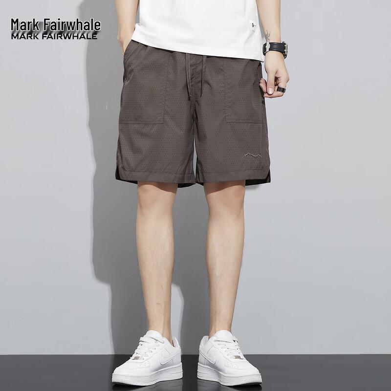 Mark Fairwhale Men's Ice Silk Straight-Leg Shorts