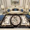 Modern Marble Print Area Rug Living Room Sofa Coffee Table Decorative Floor Mat Crystal Velvet Non-Slip Durable Washable