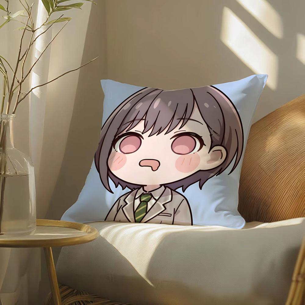 Anime Cartoon It'S Mygo Band Lovely Pillow Case Double-Sided Plush Sofa Cushion Covers Organic Breathable Invisible Zipper