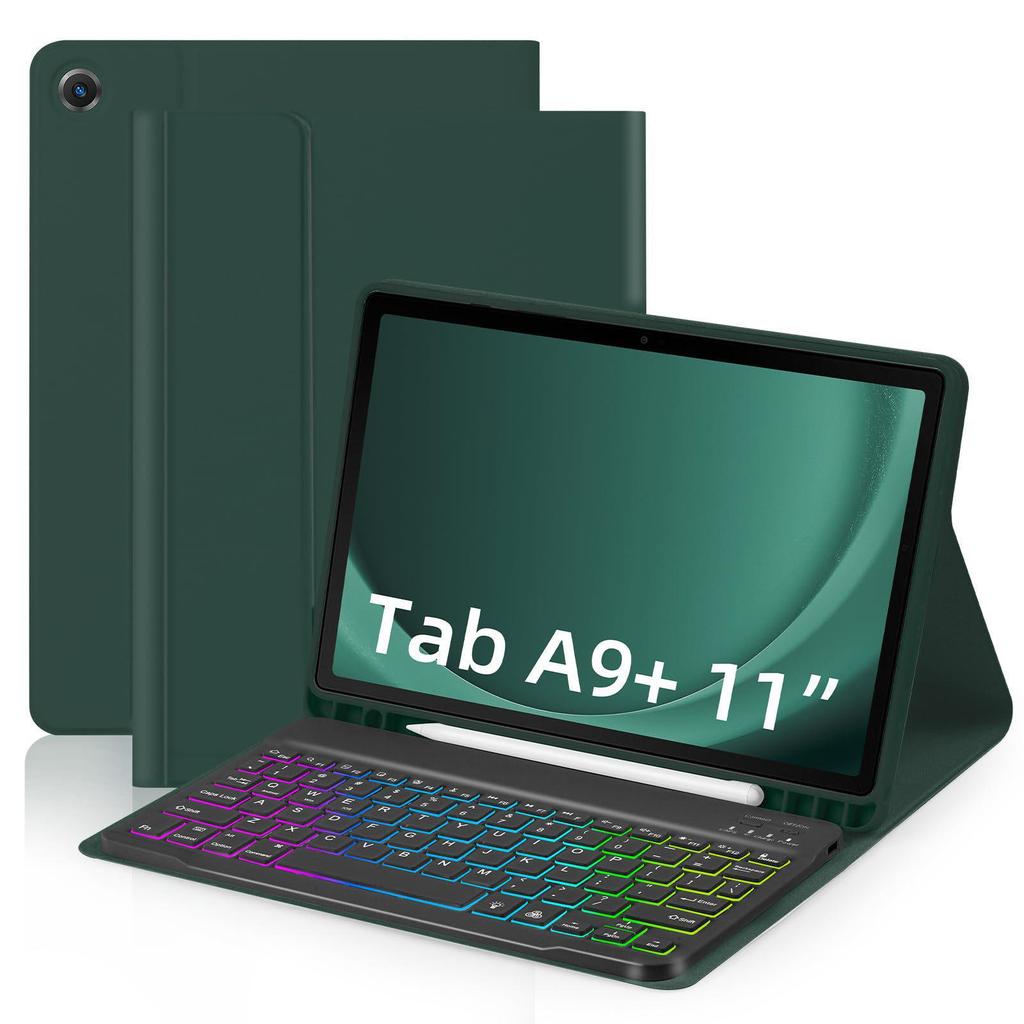 Bluetooth Keyboard Protective Leather Case for Samsung Tab A9+ & A11+ 11-inch S9FE A8