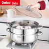 DeBao 28cm 304 Edelstahl doppelwandiger Dampfgarer Topf