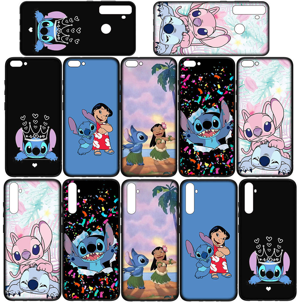Husă pentru Telefon Samsung Galaxy S25 S24 S23 iPhone 16 15 Xiaomi Redmi Note 14 13 12 16E X 8 11 Pro Max OPPO Moto Huawei A15 Anime Lilo Cute Stitch Cover