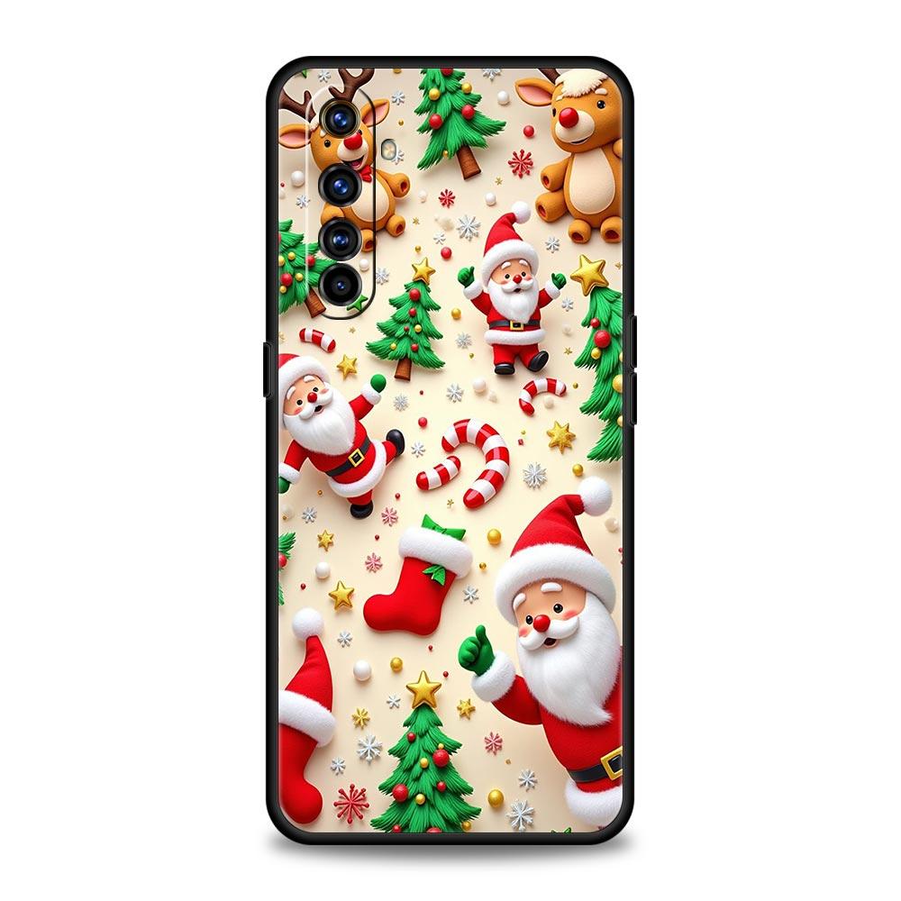 New Year Christmas Soft TPU For Realme 13 12 11 10 9 Pro Plus GT3 GT2 C21 C25 C35 C53 C55 C67 Pro 5G Phone Case Cover Fundas Bag