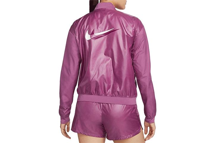 Nike Kurzmantel Damen Lila Baseballkragen Moderat DD6848-507