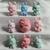 Bunny Series Fondant Epoxy Molds Manual Candle Aromath Soap Molds for Decor