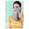 Summer Women UV Protection Face Mask Ice Silk Cooling Ear Cover Neck Guard Cycling Driving Outdoor Eye Shield Breathable