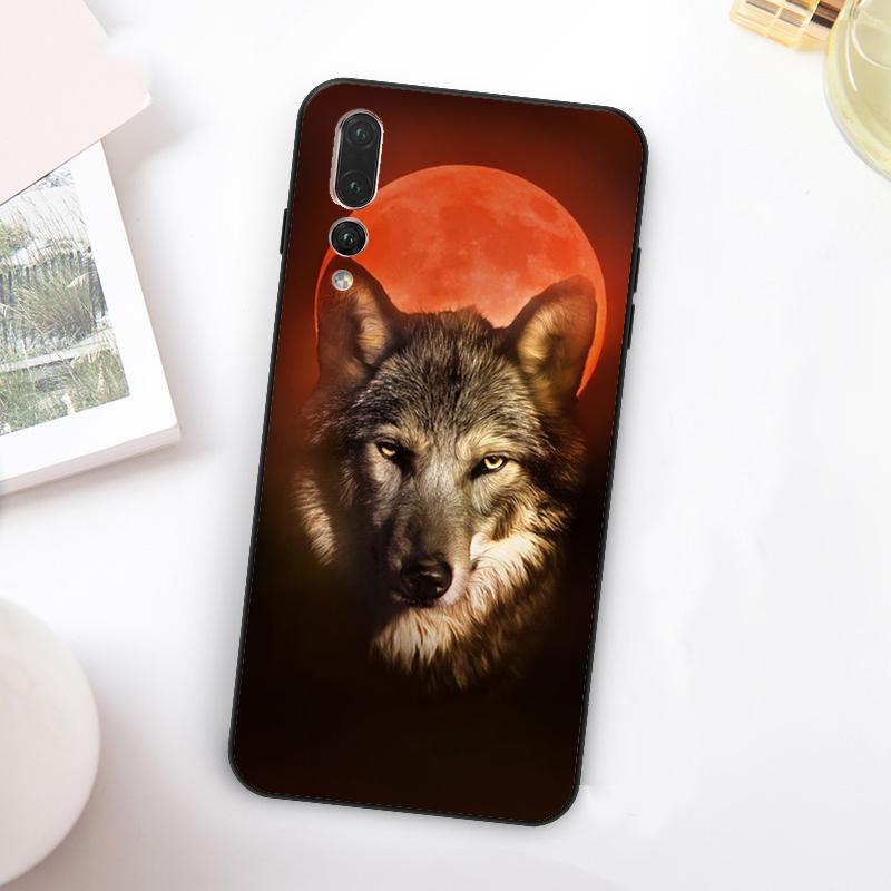 Angry Wolf For Huawei Nova Y60 Y70 Y90 Y72 Y73 Y61 Y91 7i 8i 11i 12i 12s 9 10 SE P20 P30 P40 Lite Case