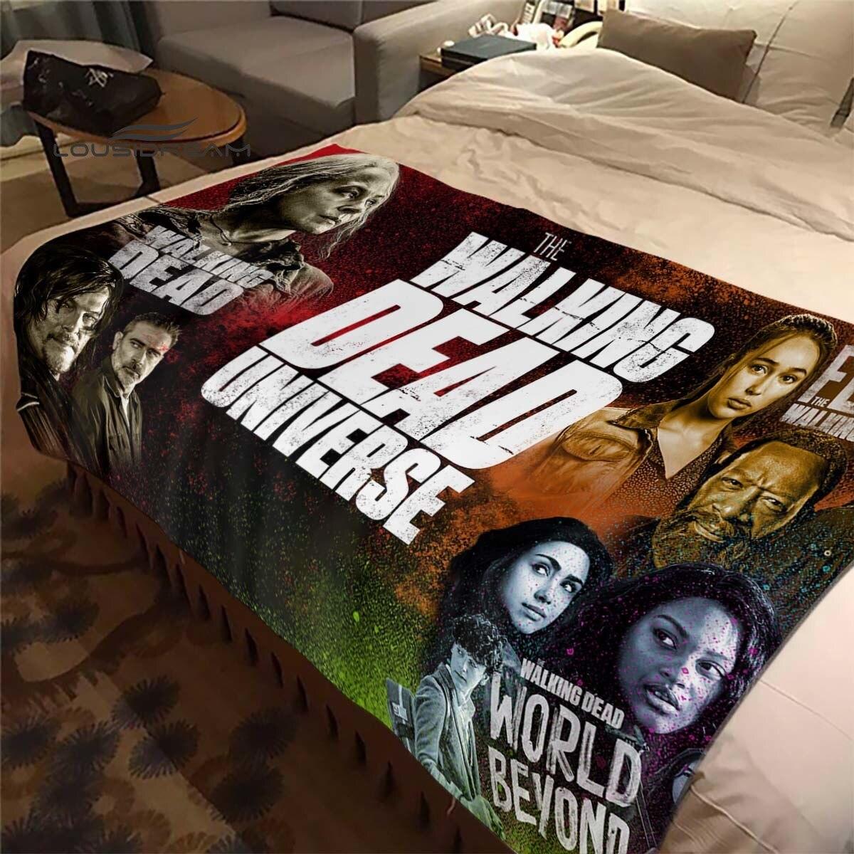 

Daryl Dixon The Walking Dead Throws Blanket Horror TV Series Sofa Blanket for Adults and Children Bedroom Living Room Decoratio 150x180cm