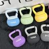 Eco-friendly Soft Rubber Kettlebell Keychain: Yoga Fitness Bag Charm & Creative Souvenir Gift