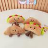 Bread Plush Pendant Toy Creative Croissants Roll Taco Cake Plush Doll Keychain Decoration Backpack Pendant Kid Gift