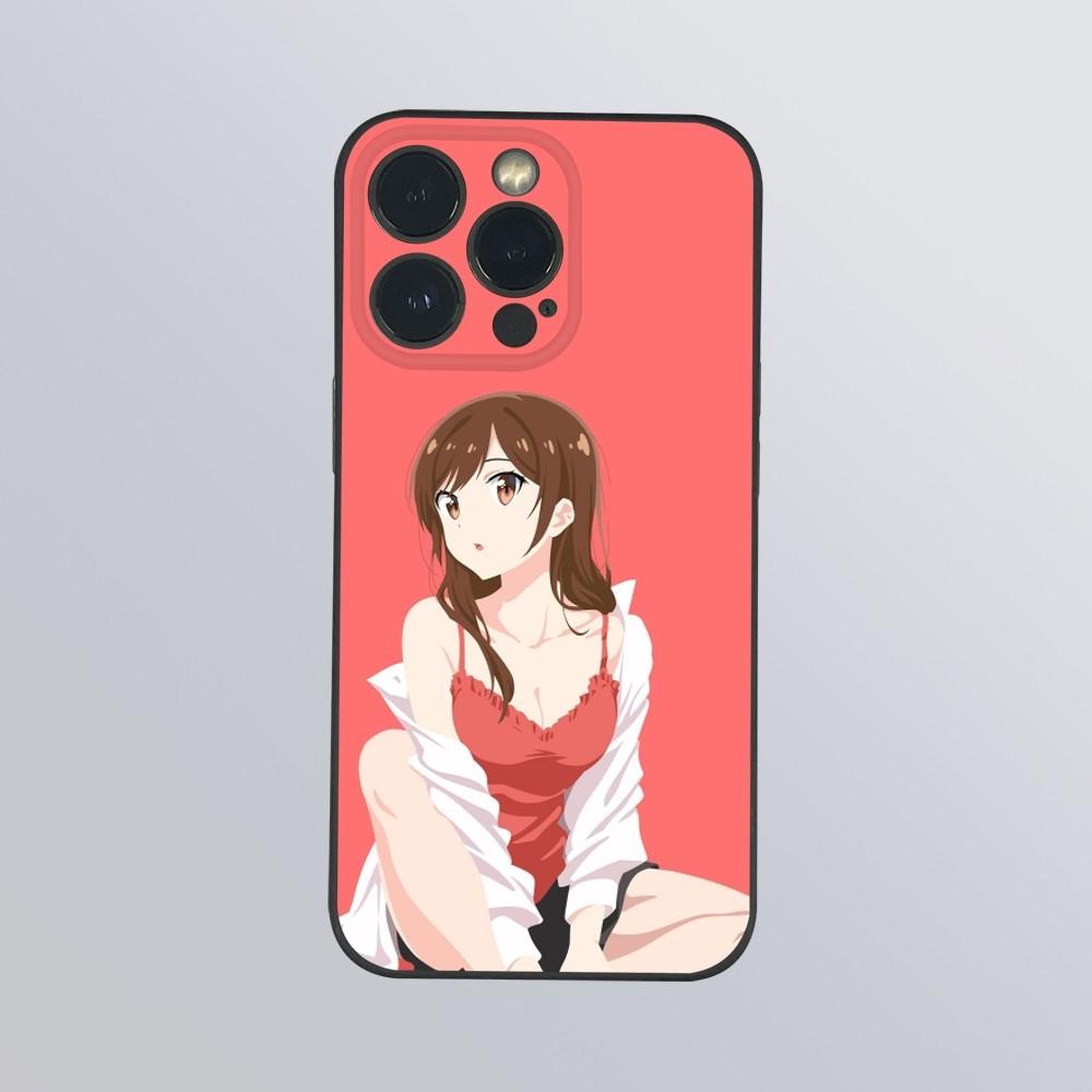 Anime Chizuru M-Mizuhara Phone Case For iPhone 16 15 14 13 Pro Max Plus Mini Frosted Soft Shell Funda Shockproof Cases