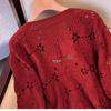 Plus Size Spring Set: Red Knitted Sweater & Dress
