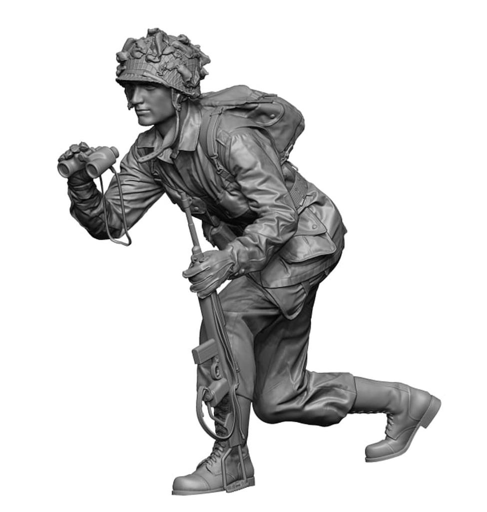 H3 Models WW2 US Normandy Paratrooper Reconnaissance Resin Kit HS35150 1/35 #4