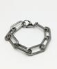 Sexto [Bracelet][Surgical Steel] D Chain Bracelet Silver