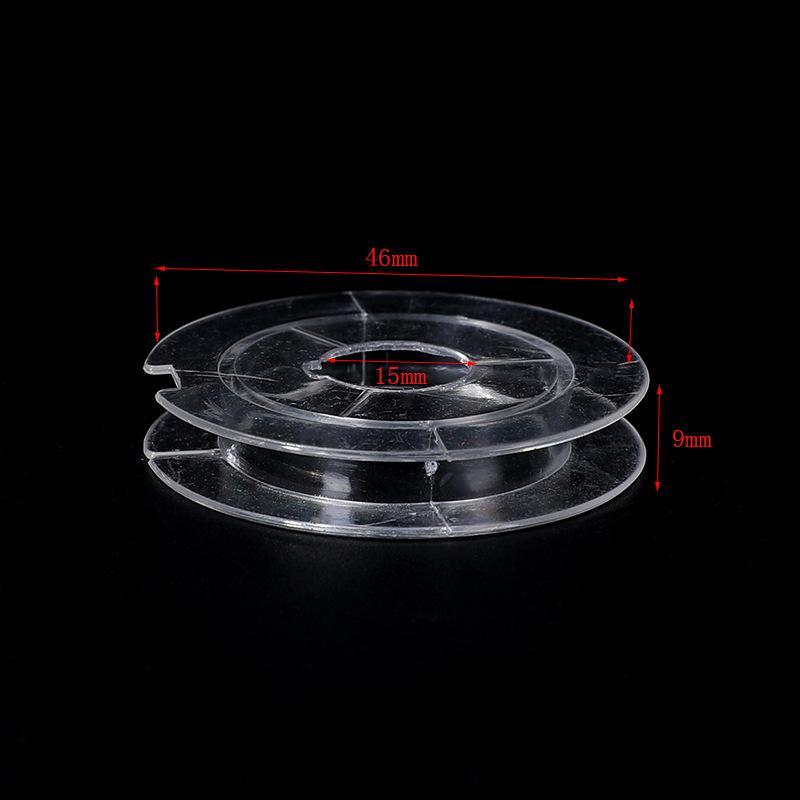 Transparent plastic reel DIY spool, reel reel spool, transparent wheel handmade fishing line jewelry spool