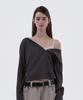 Half Open Hooded Top - Charcoal