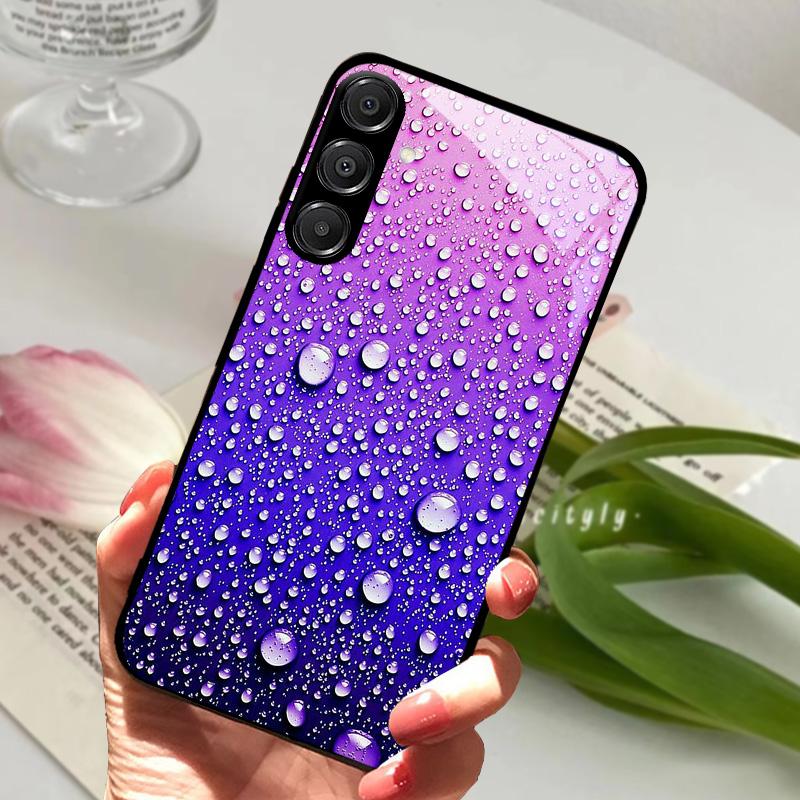 For Samsung A26 5G Case Hard PC Tempered Glass Phone Cover For Samsung Galaxy A36 A56 5G Fashion Animal Glass Protector Cases