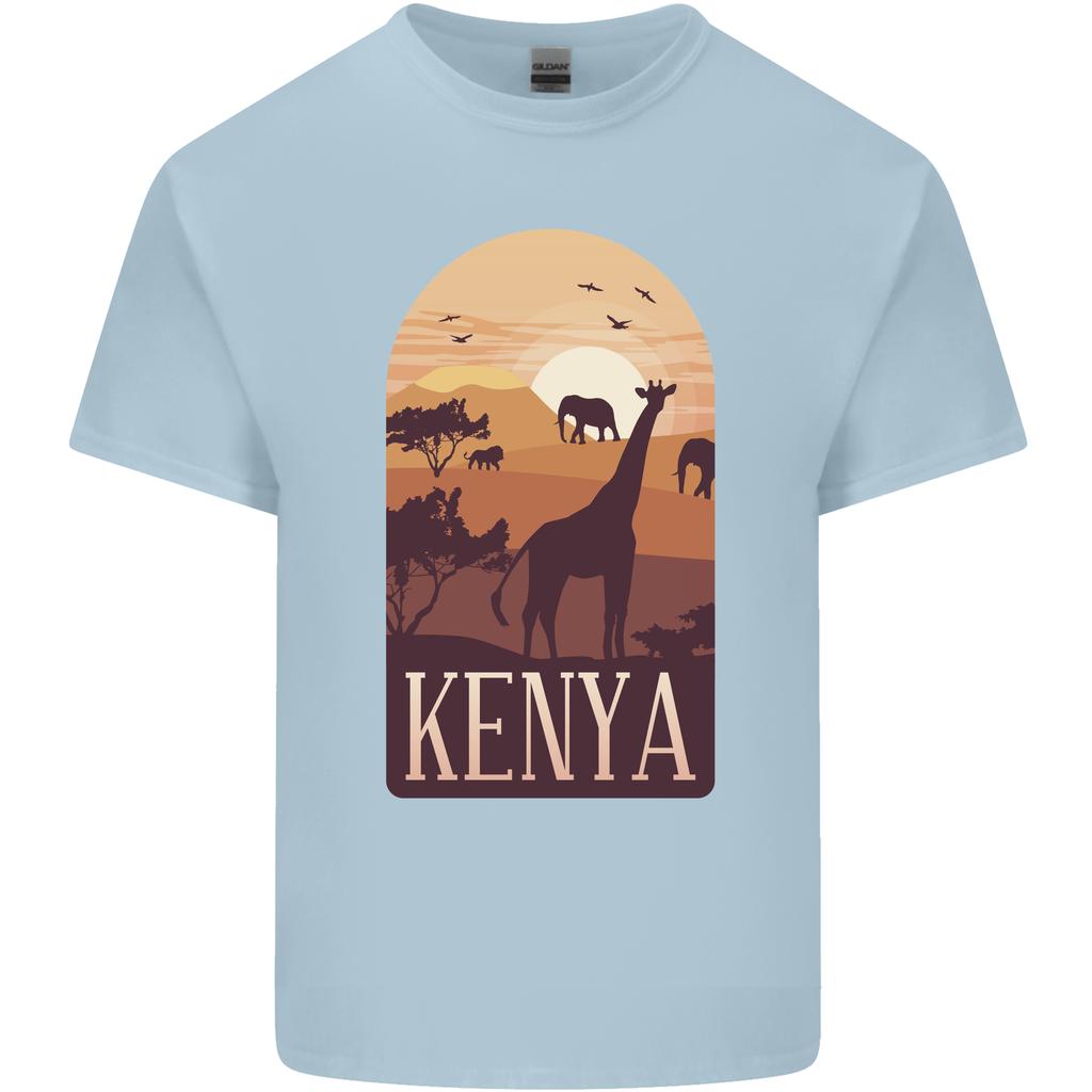 Kenya Safari Souvenir Unisexs Light Cotton Tshirt