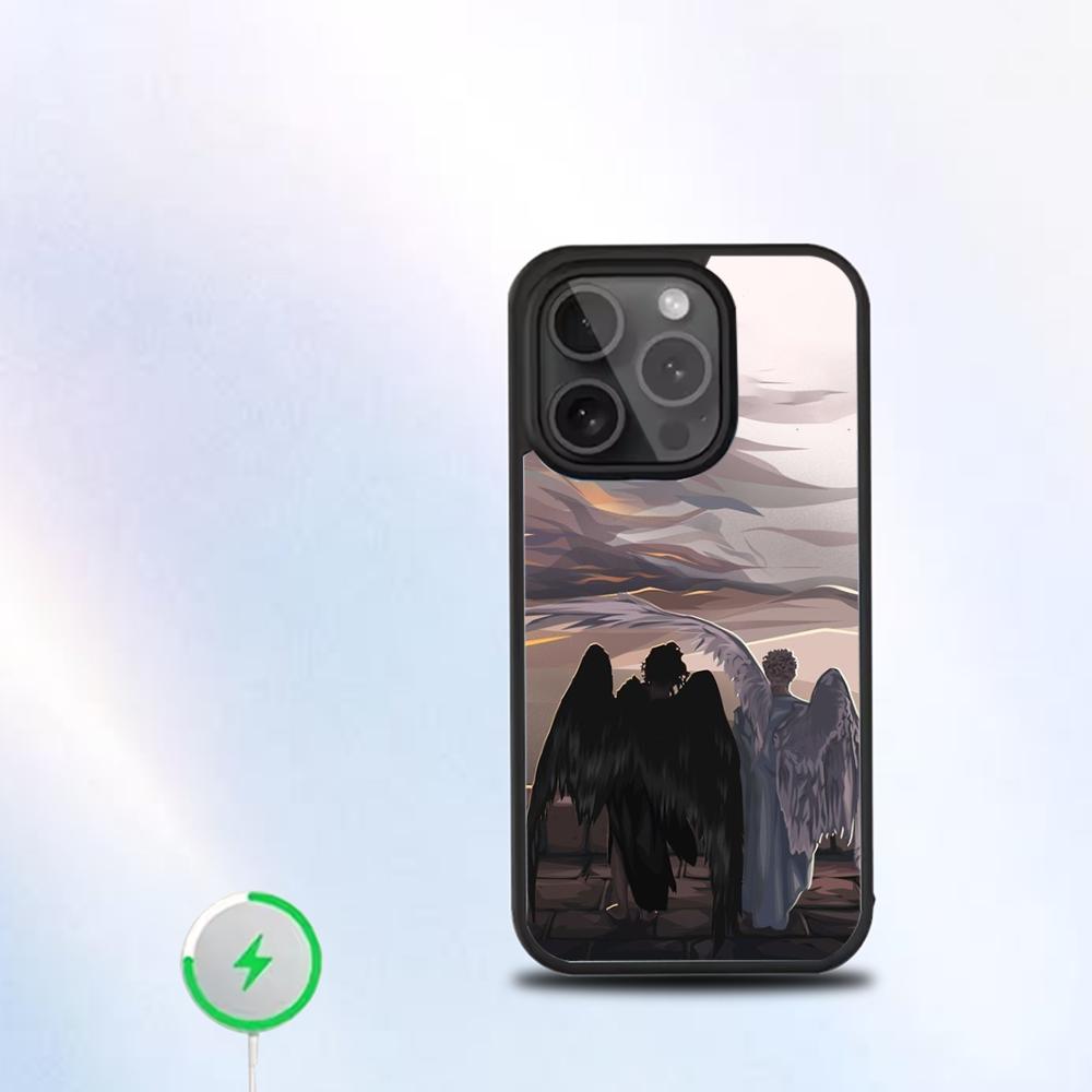 

Good Omens TV Phone Case For IPhone 16 15 14 13 12 11 Pro Mini Max Soft Magnetic Cover iPhone13mini