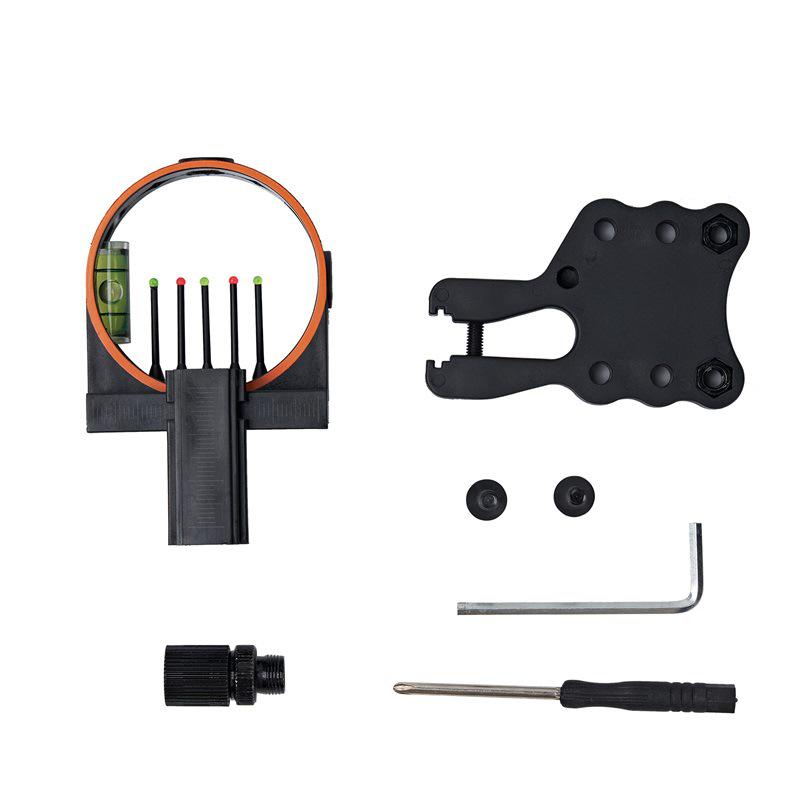 Crossbow Compound Bow with 5-Pin Sight, Level Light, and Four-Way Adjustment