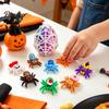 Collectible Spider Toys Halloween Figurine, 3D Printed Articulated Joint with Glow Spooky Home Decorations in Dark Eggs, Decor for Party, Sensory