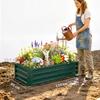 Raised Beds for Garden, Galvanized Outdoor Planters, for Herbs and Vegetables, Use for Patio, Backyard, Balcony, Green