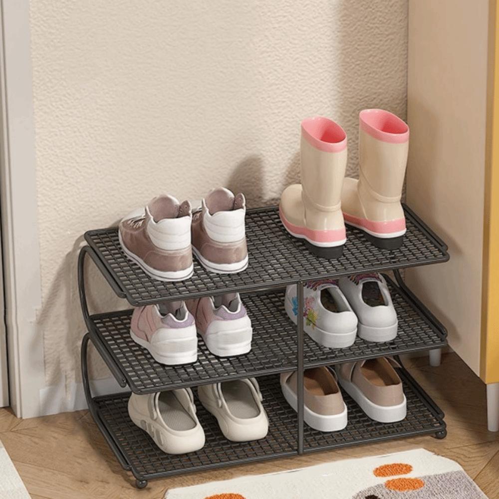 Large Capacity Multi-layer Shoe Rack Iron Shoe Organizer Multi-functional Kitchen Shelf Bedroom