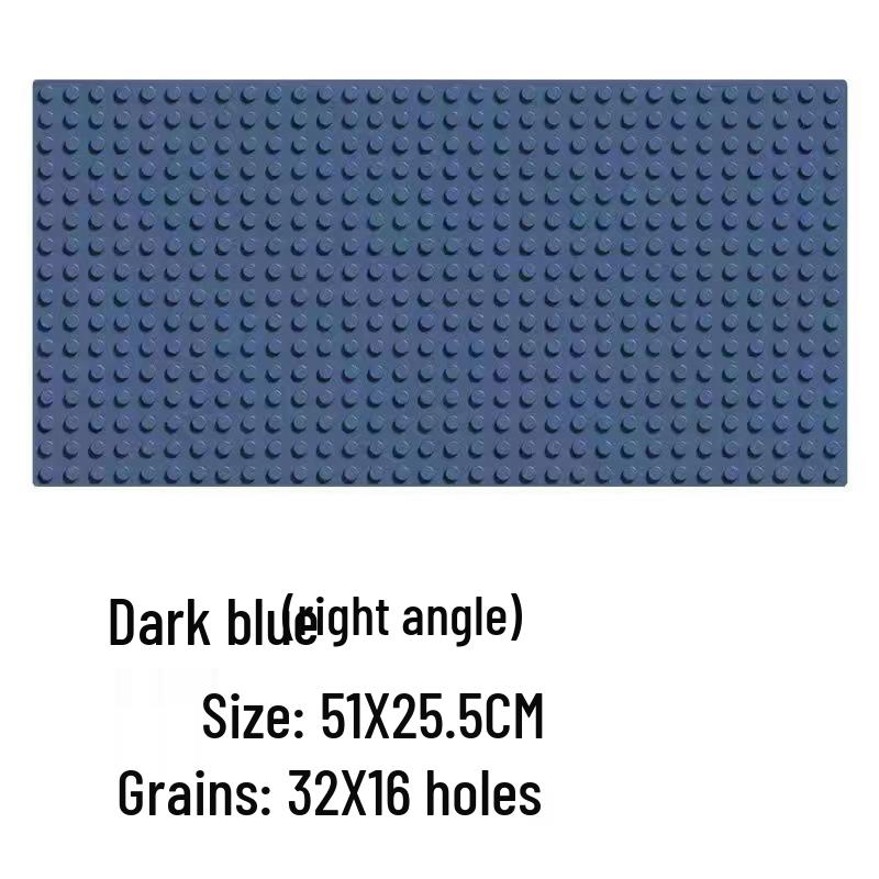 Large Particle Baseplate for Universal Building Blocks - Educational Interlocking Toy for Children