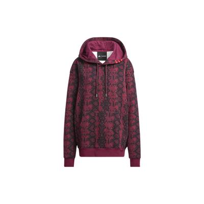 adidas Originals X Ivy Park Casual Print Hoodie With Long Sleeves Unisex Tops Red HI1975