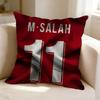 Football player MMohamed Salah  Square DoubleSided printed Pillow Case Bedroom Bedside Pillow Sofa Cushion Cover