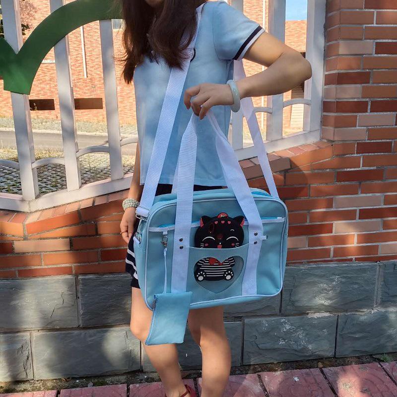 Borsa Tote in Tela JK: Borsa a tracolla versatile a spalla singola per studenti e fan di COS Anime - Ideale per il pendolarismo e i laptop