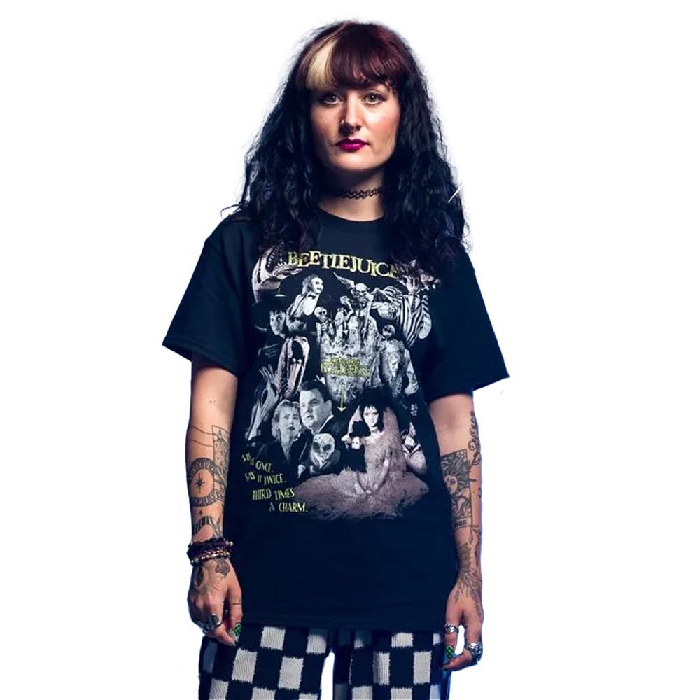 Beetlejuice Unisex Adult Montage T-Shirt