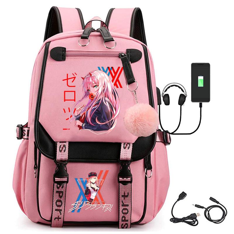 Large Capacity Schoolbag with Shoulder Strap; Student Three-piece Pencil Case Set
