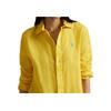 Polo Ralph Lauren Solid Logo Single-Breasted Long Sleeve Shirt Women Shirts Yellow WMPOSHTNDO20757730